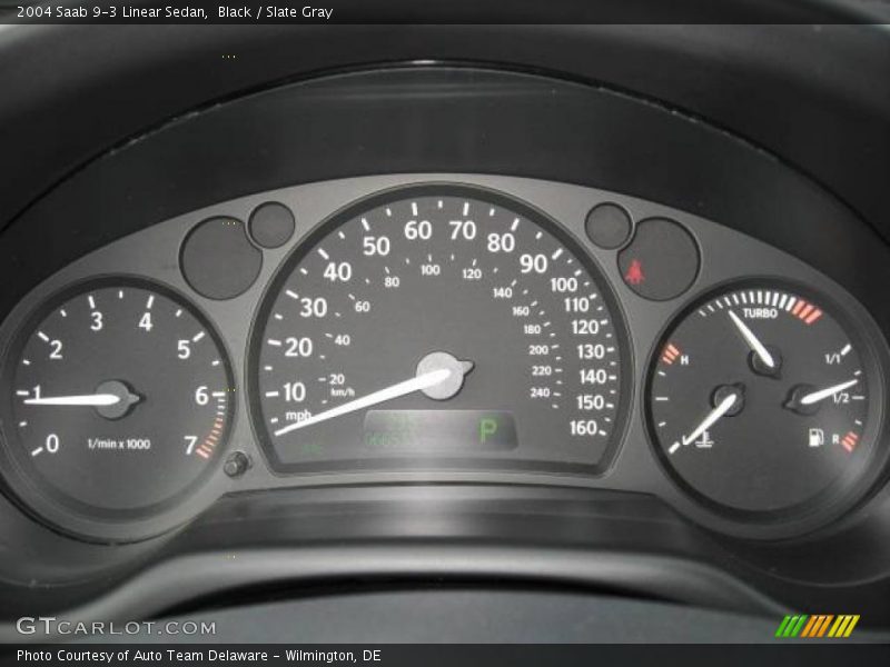 Black / Slate Gray 2004 Saab 9-3 Linear Sedan