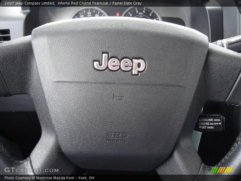 Inferno Red Crystal Pearlcoat / Pastel Slate Gray 2007 Jeep Compass Limited