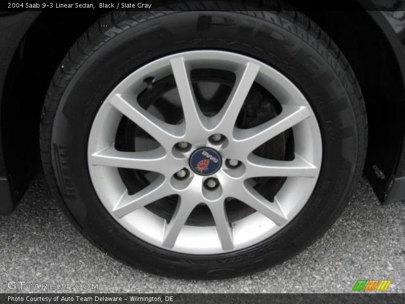 Black / Slate Gray 2004 Saab 9-3 Linear Sedan