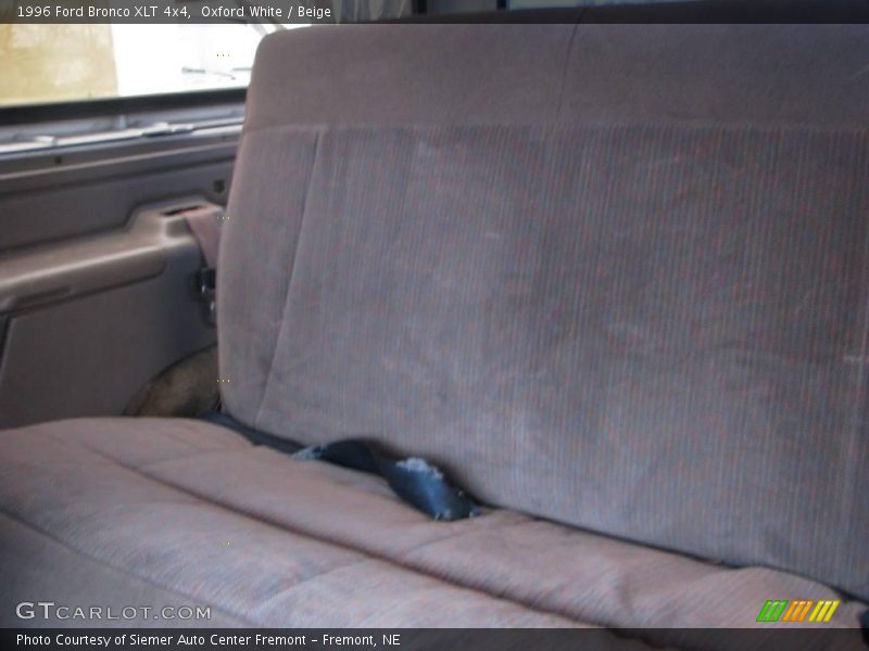 Oxford White / Beige 1996 Ford Bronco XLT 4x4