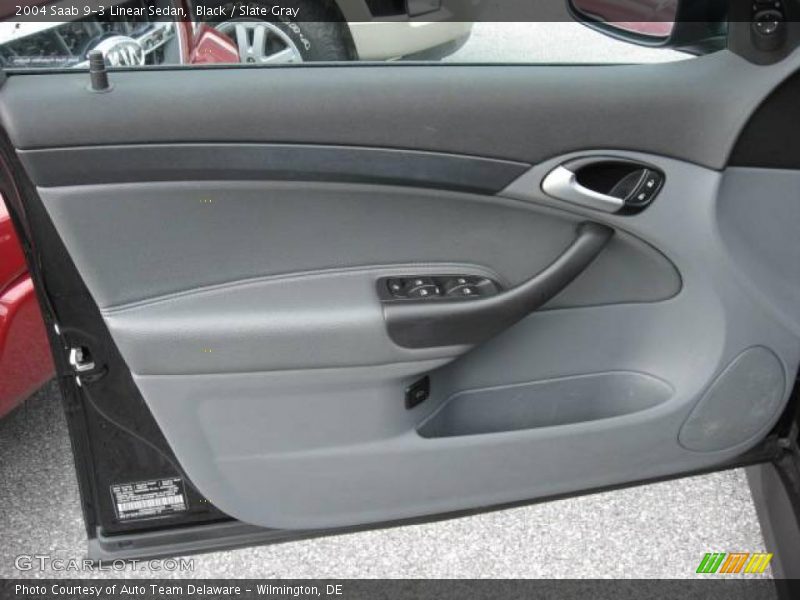 Black / Slate Gray 2004 Saab 9-3 Linear Sedan