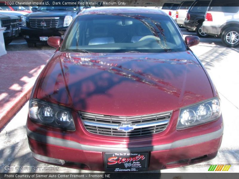 Dark Carmine Red Metallic / Medium Gray 2000 Chevrolet Impala LS