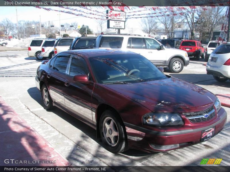 Dark Carmine Red Metallic / Medium Gray 2000 Chevrolet Impala LS