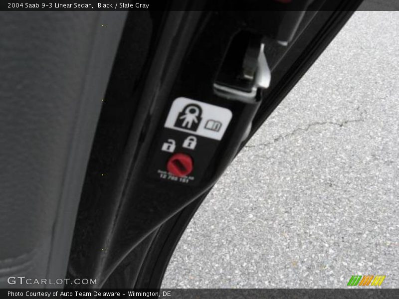 Black / Slate Gray 2004 Saab 9-3 Linear Sedan