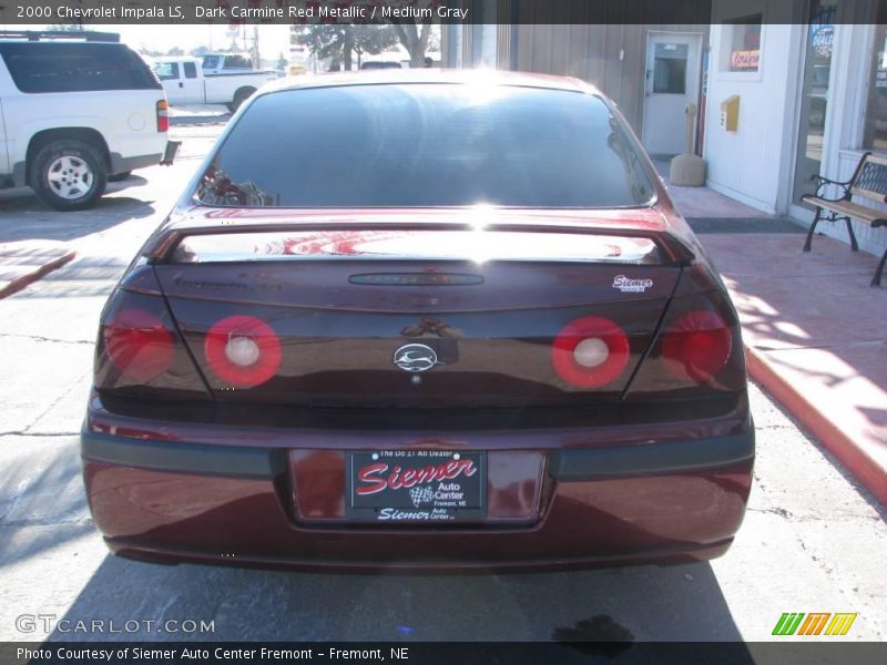 Dark Carmine Red Metallic / Medium Gray 2000 Chevrolet Impala LS