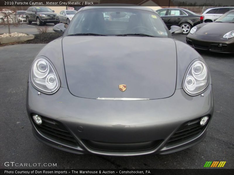Meteor Grey Metallic / Black 2010 Porsche Cayman