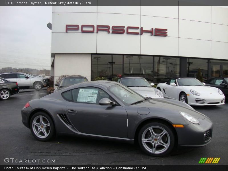 Meteor Grey Metallic / Black 2010 Porsche Cayman
