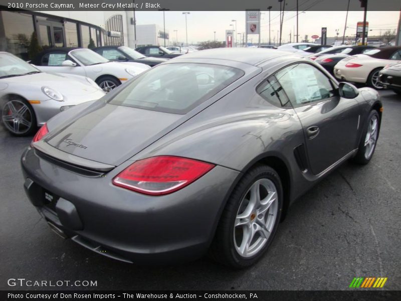 Meteor Grey Metallic / Black 2010 Porsche Cayman