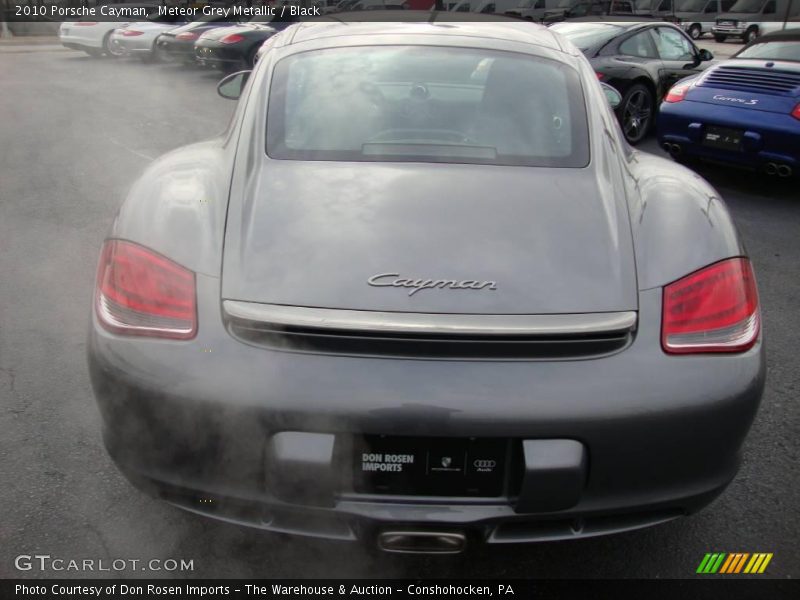 Meteor Grey Metallic / Black 2010 Porsche Cayman