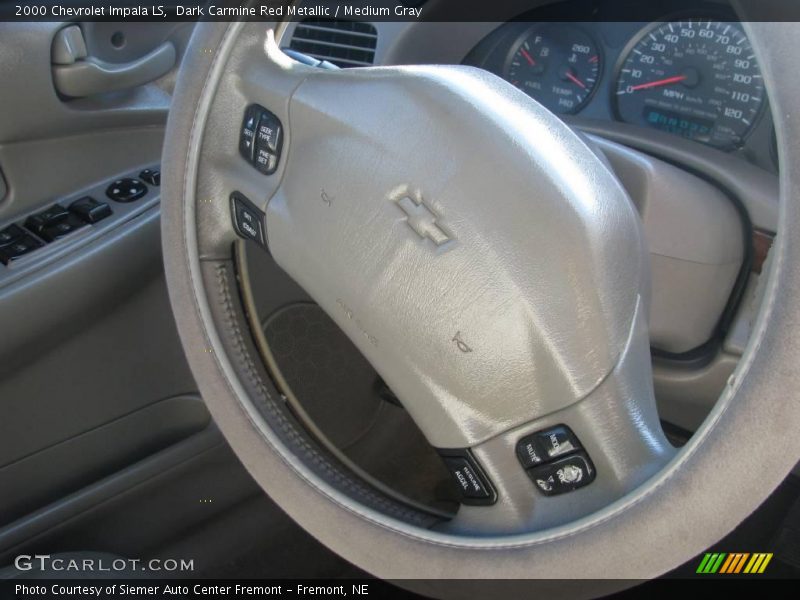 Dark Carmine Red Metallic / Medium Gray 2000 Chevrolet Impala LS