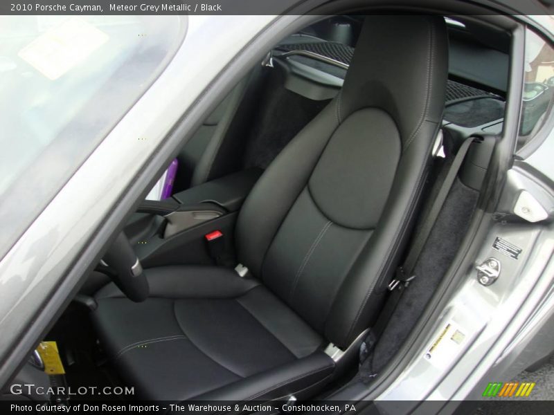 Meteor Grey Metallic / Black 2010 Porsche Cayman