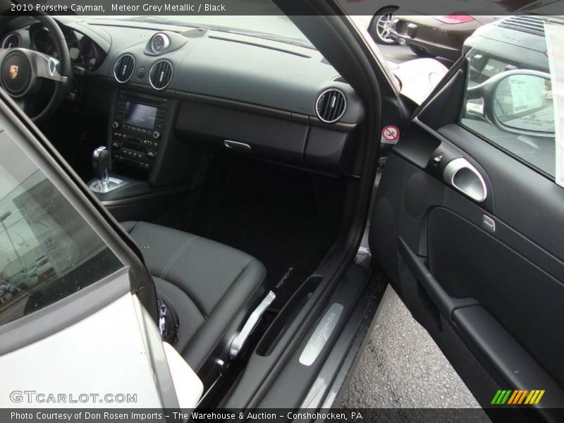 Meteor Grey Metallic / Black 2010 Porsche Cayman