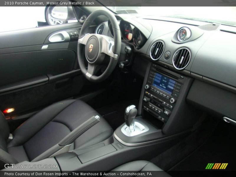 Meteor Grey Metallic / Black 2010 Porsche Cayman
