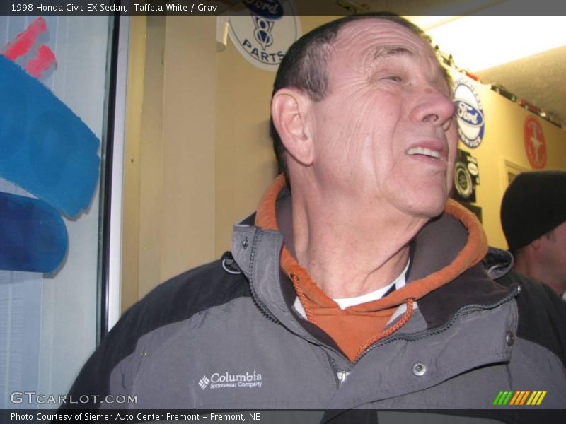 Taffeta White / Gray 1998 Honda Civic EX Sedan