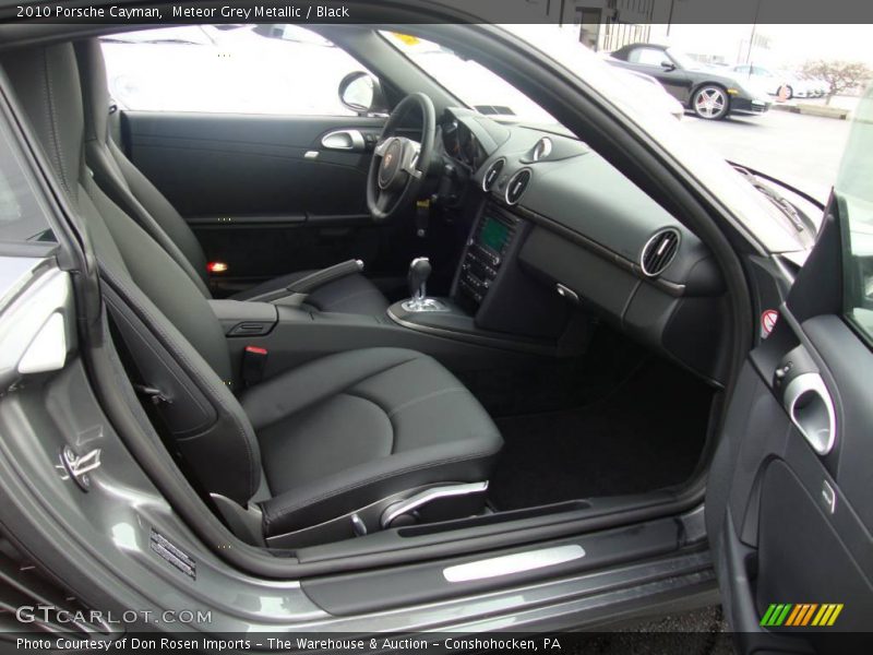 Meteor Grey Metallic / Black 2010 Porsche Cayman