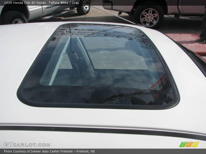 Taffeta White / Gray 1998 Honda Civic EX Sedan