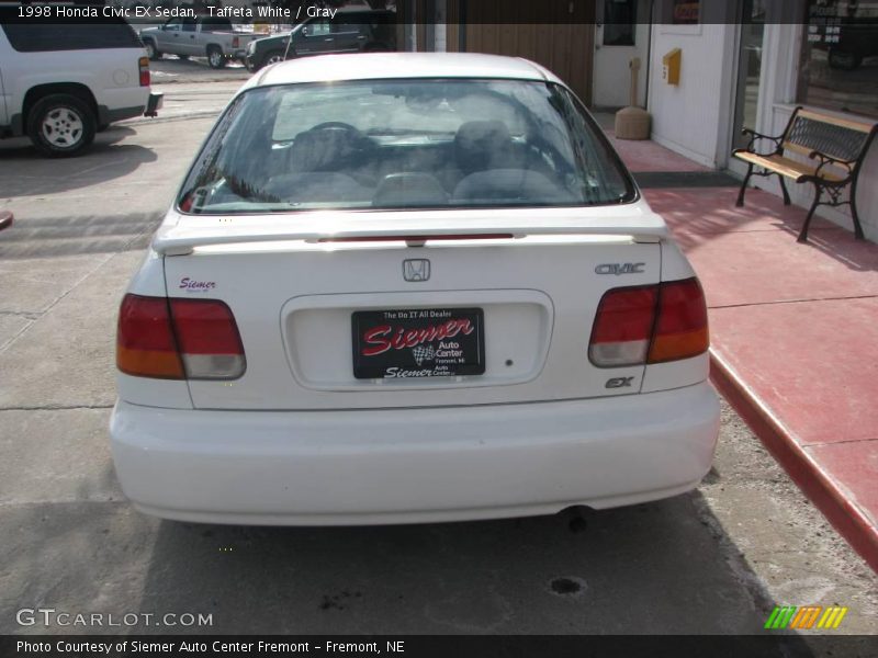 Taffeta White / Gray 1998 Honda Civic EX Sedan