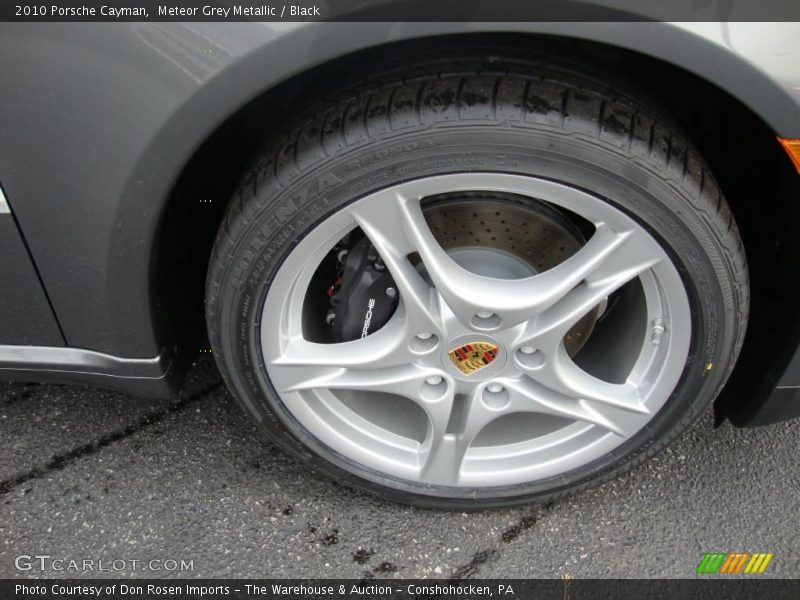 Meteor Grey Metallic / Black 2010 Porsche Cayman