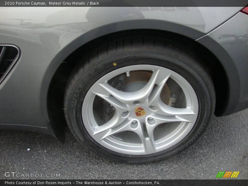 Meteor Grey Metallic / Black 2010 Porsche Cayman