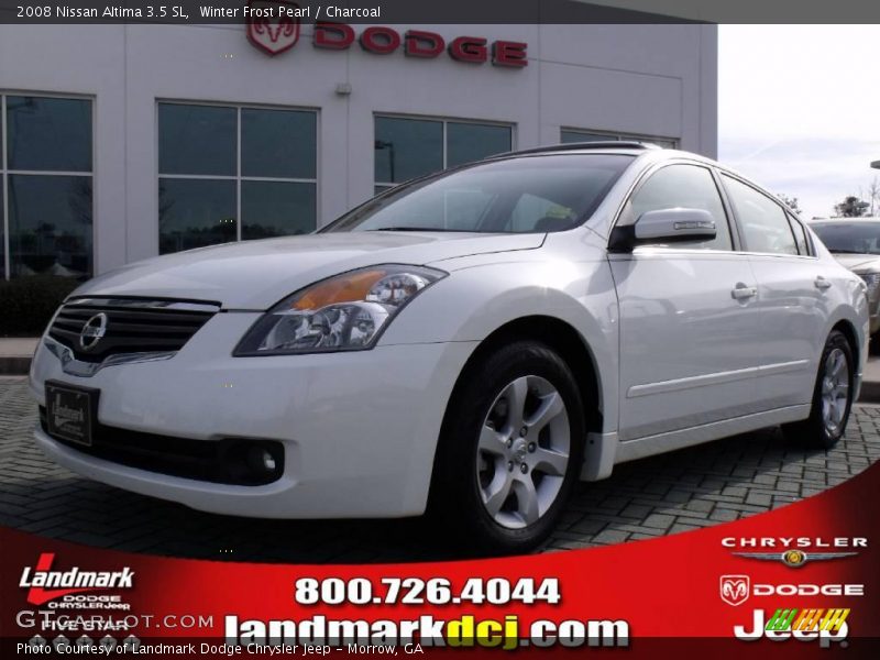 Winter Frost Pearl / Charcoal 2008 Nissan Altima 3.5 SL