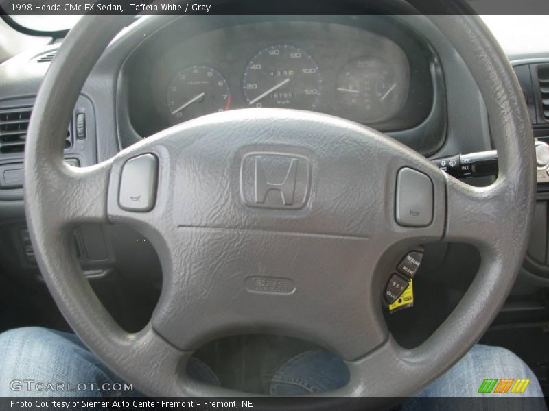 Taffeta White / Gray 1998 Honda Civic EX Sedan