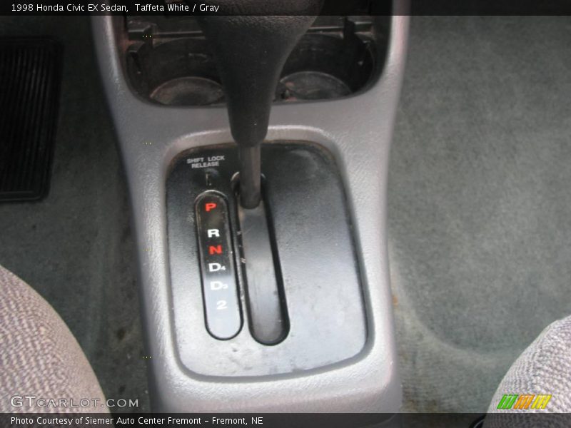 Taffeta White / Gray 1998 Honda Civic EX Sedan