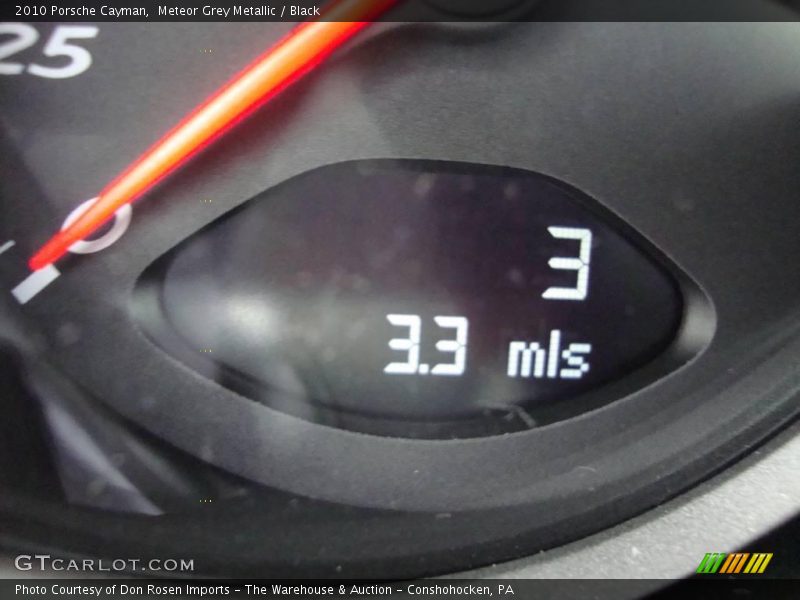 Meteor Grey Metallic / Black 2010 Porsche Cayman