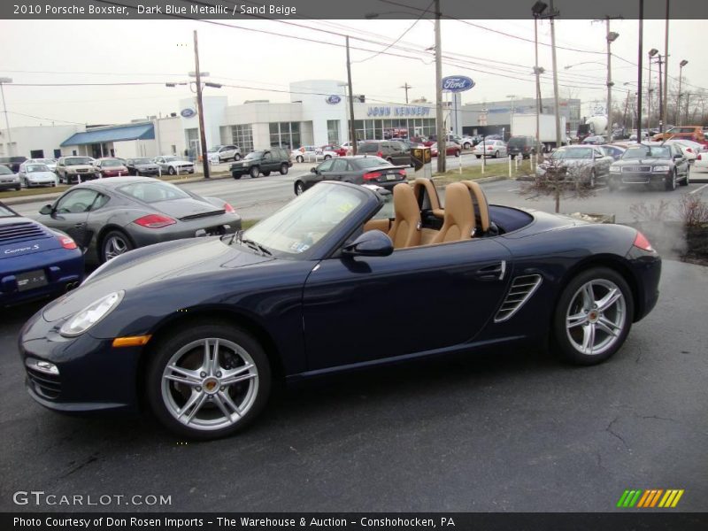 Dark Blue Metallic / Sand Beige 2010 Porsche Boxster