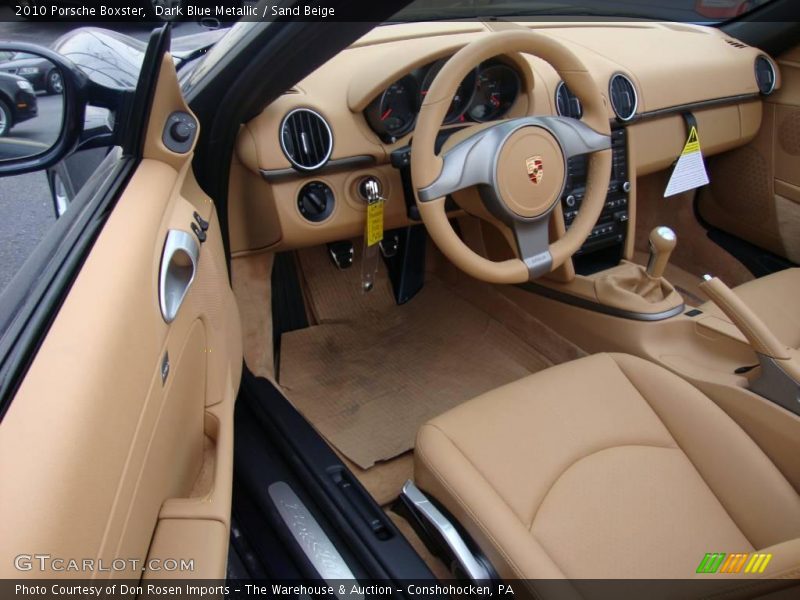 Dark Blue Metallic / Sand Beige 2010 Porsche Boxster