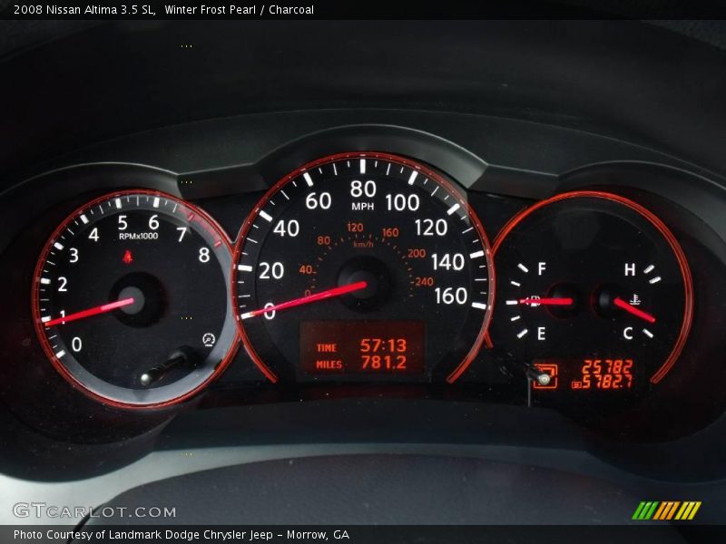 Winter Frost Pearl / Charcoal 2008 Nissan Altima 3.5 SL