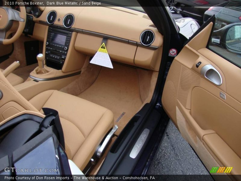 Dark Blue Metallic / Sand Beige 2010 Porsche Boxster