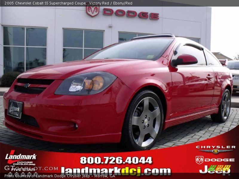 Victory Red / Ebony/Red 2005 Chevrolet Cobalt SS Supercharged Coupe