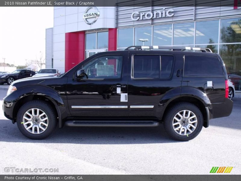 Super Black / Graphite 2010 Nissan Pathfinder LE