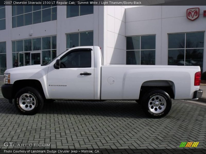 Summit White / Light Titanium/Ebony Black 2007 Chevrolet Silverado 1500 LT Regular Cab