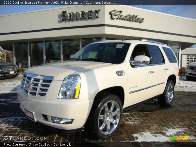 White Diamond / Cashmere/Cocoa 2010 Cadillac Escalade Premium AWD