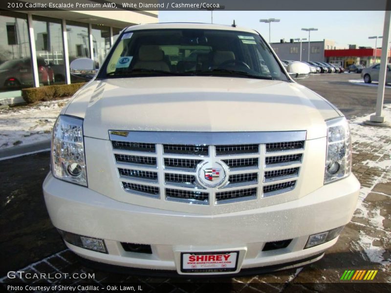 White Diamond / Cashmere/Cocoa 2010 Cadillac Escalade Premium AWD