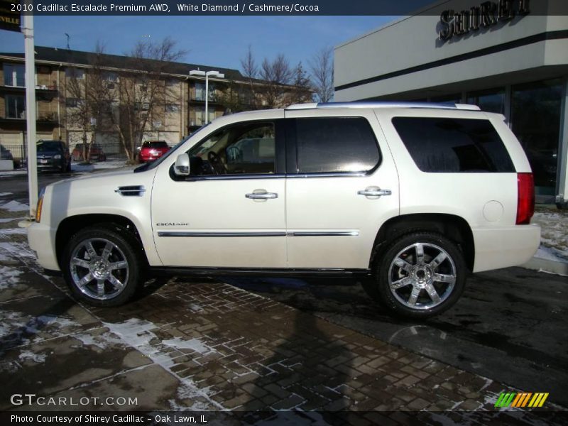 White Diamond / Cashmere/Cocoa 2010 Cadillac Escalade Premium AWD