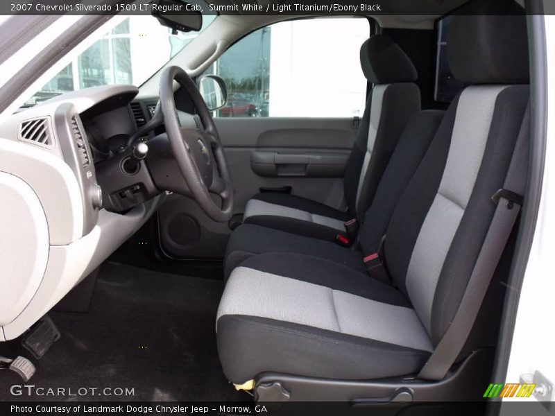 Summit White / Light Titanium/Ebony Black 2007 Chevrolet Silverado 1500 LT Regular Cab