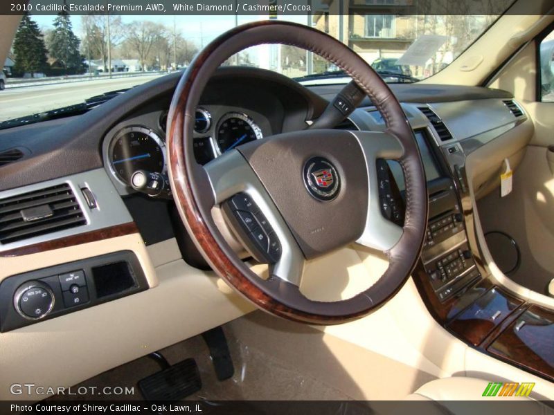 White Diamond / Cashmere/Cocoa 2010 Cadillac Escalade Premium AWD