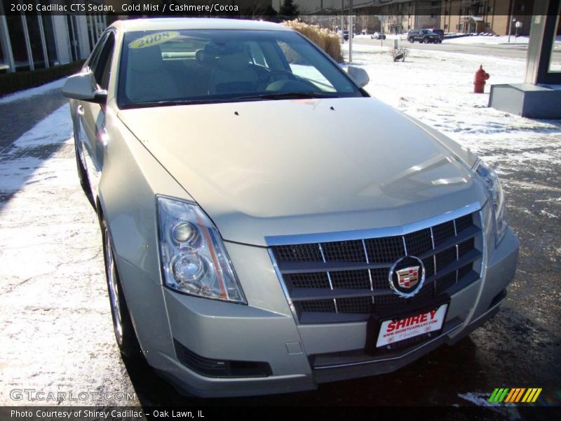 Gold Mist / Cashmere/Cocoa 2008 Cadillac CTS Sedan