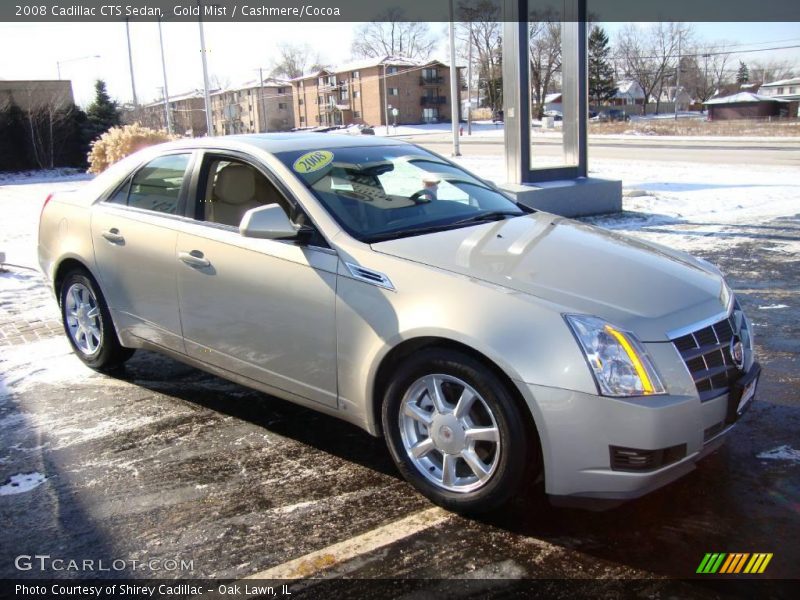 Gold Mist / Cashmere/Cocoa 2008 Cadillac CTS Sedan
