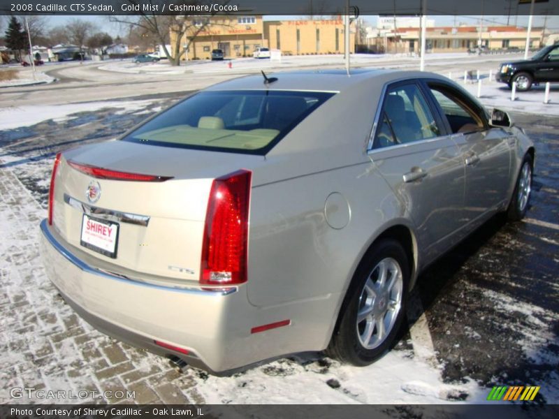 Gold Mist / Cashmere/Cocoa 2008 Cadillac CTS Sedan