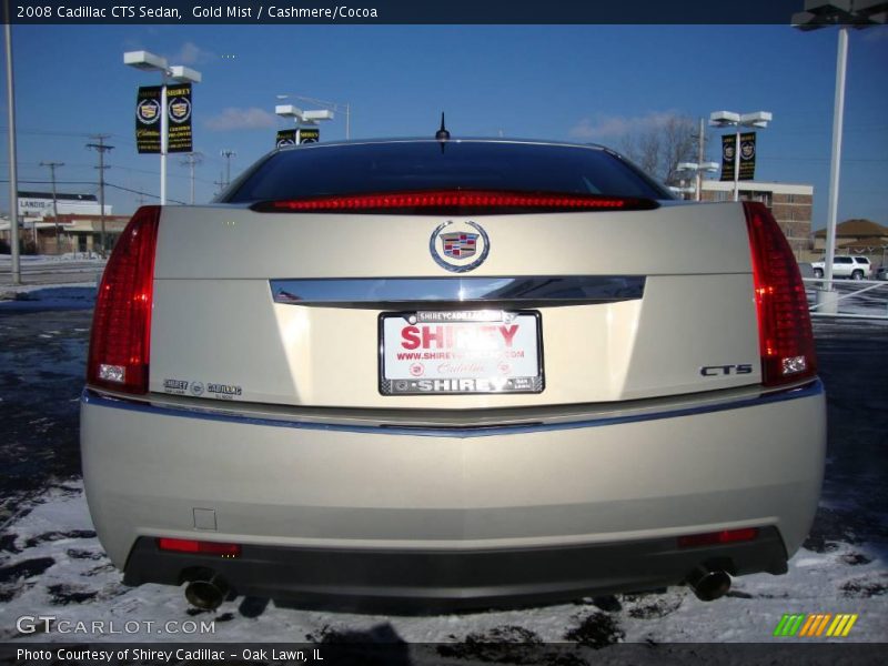 Gold Mist / Cashmere/Cocoa 2008 Cadillac CTS Sedan