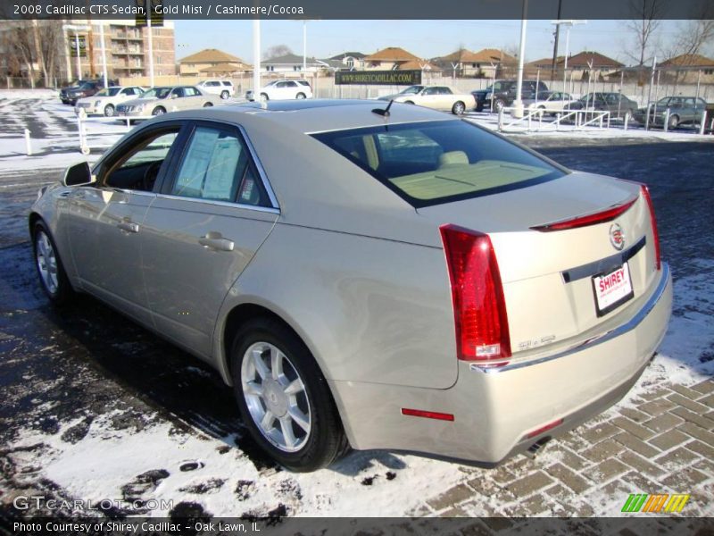 Gold Mist / Cashmere/Cocoa 2008 Cadillac CTS Sedan