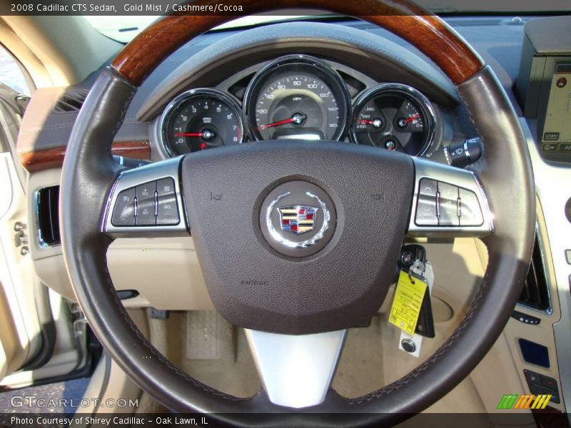 Gold Mist / Cashmere/Cocoa 2008 Cadillac CTS Sedan
