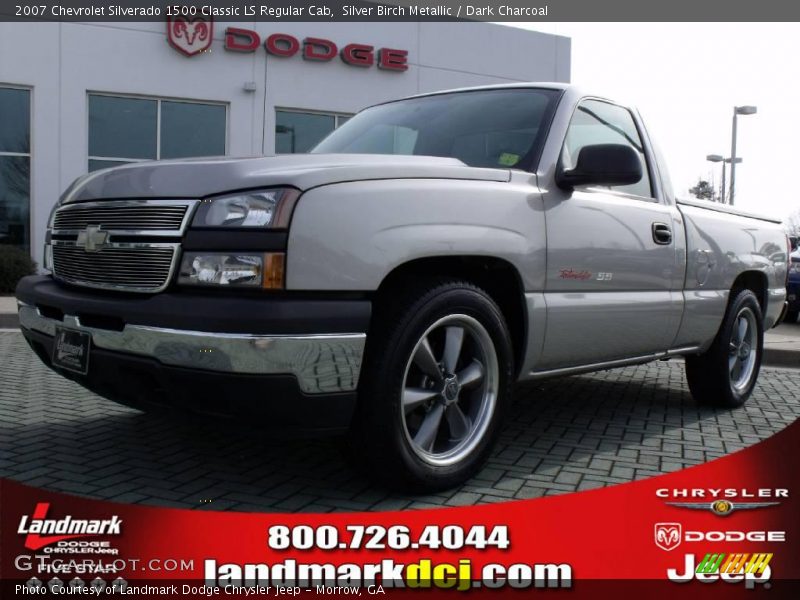 Silver Birch Metallic / Dark Charcoal 2007 Chevrolet Silverado 1500 Classic LS Regular Cab