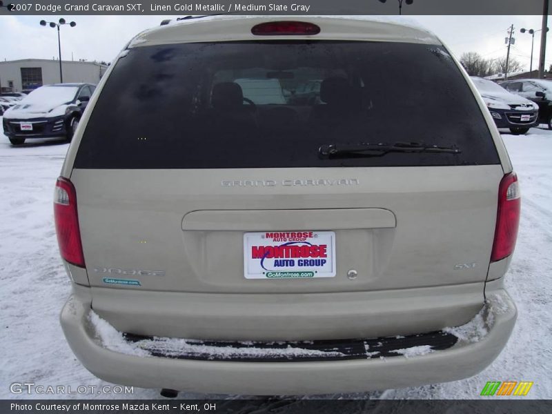 Linen Gold Metallic / Medium Slate Gray 2007 Dodge Grand Caravan SXT
