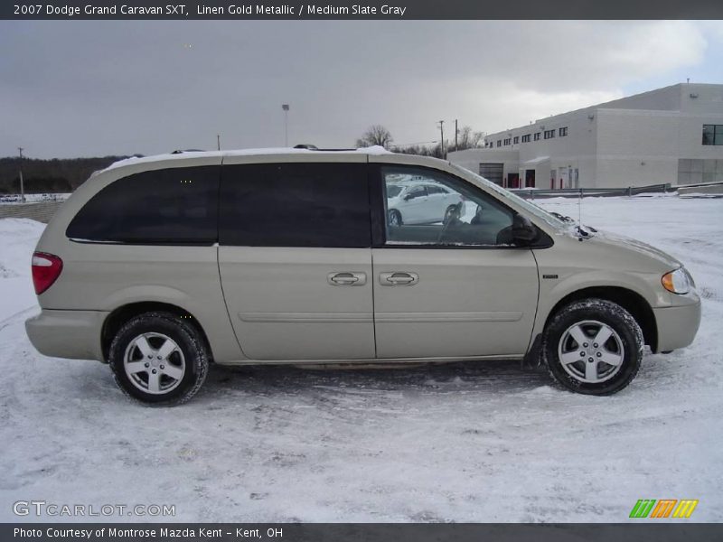 Linen Gold Metallic / Medium Slate Gray 2007 Dodge Grand Caravan SXT
