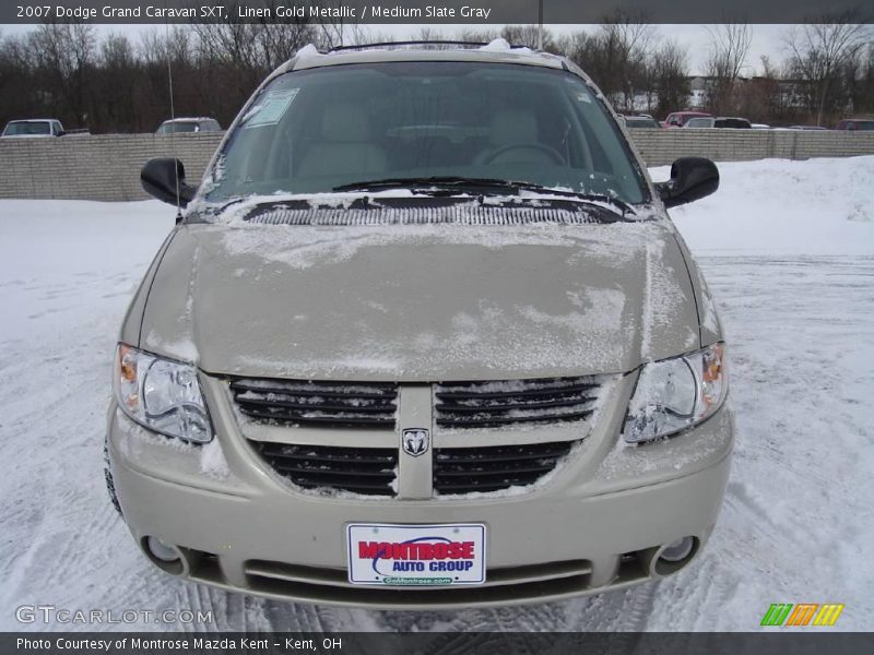 Linen Gold Metallic / Medium Slate Gray 2007 Dodge Grand Caravan SXT