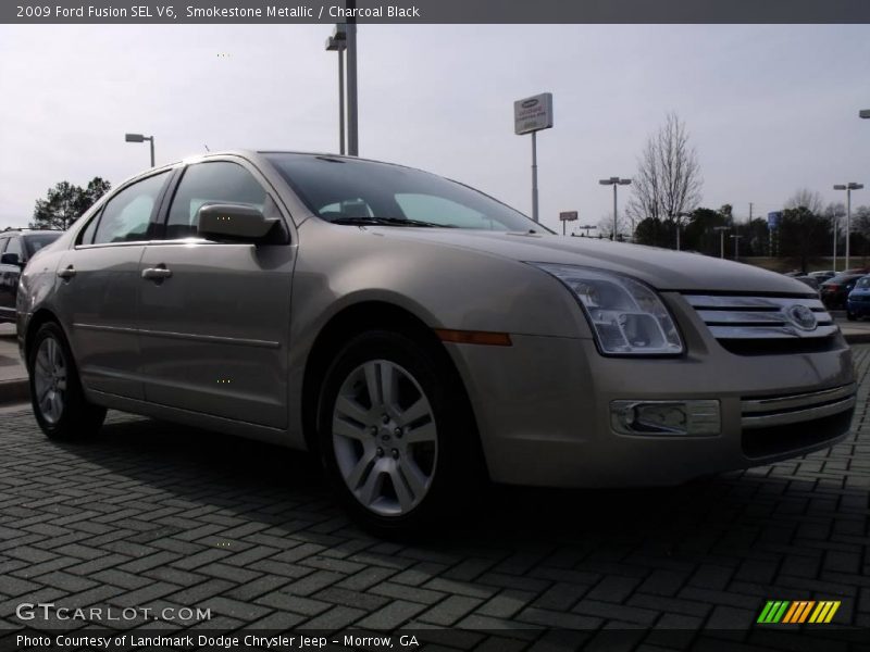 Smokestone Metallic / Charcoal Black 2009 Ford Fusion SEL V6